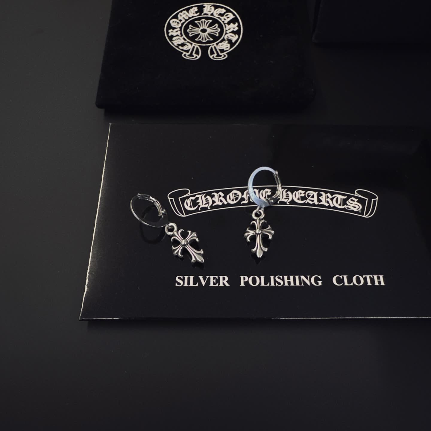 Chrome Hearts Cross Earrings